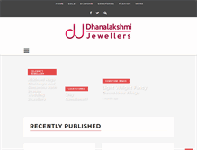 Tablet Screenshot of dhanalakshmijewellers.com